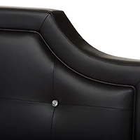 Carlotta Faux Leather Upholstered Bed