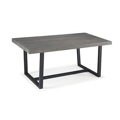 Walker Edison Rectangular Wood-Top Dining Table