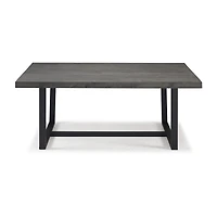 Walker Edison Rectangular Wood-Top Dining Table