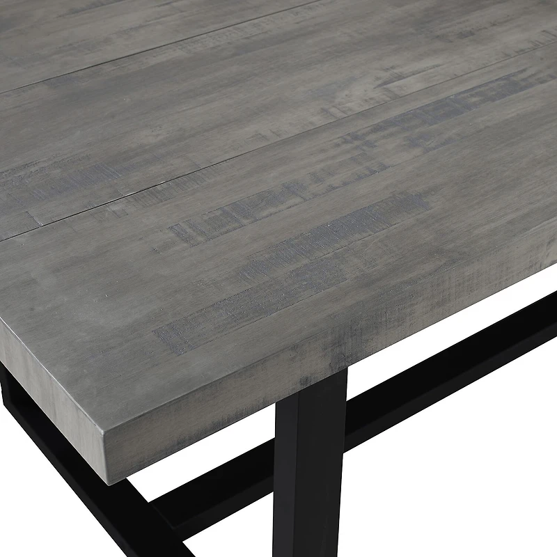 Walker Edison Rectangular Wood-Top Dining Table
