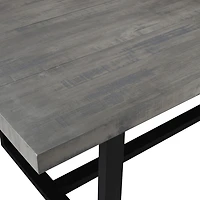 Walker Edison Rectangular Wood-Top Dining Table