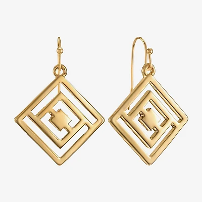 Liz Claiborne Womens Square Drop Earrings