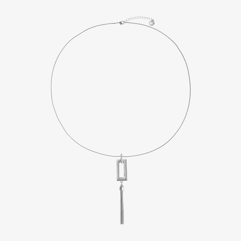 Liz Claiborne Womens Square 30 Inch Pendant Necklace