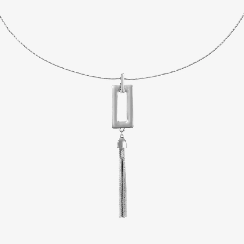 Liz Claiborne Womens Square 30 Inch Pendant Necklace