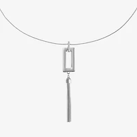 Liz Claiborne Womens Square 30 Inch Pendant Necklace