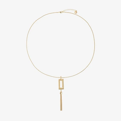 Liz Claiborne Womens Square 30 Inch Pendant Necklace