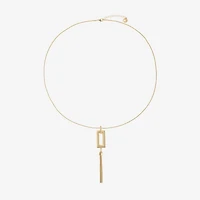 Liz Claiborne Womens Square 30 Inch Pendant Necklace