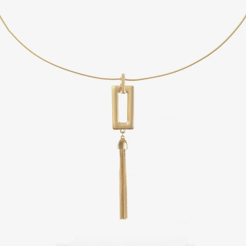Liz Claiborne Womens Square 30 Inch Pendant Necklace