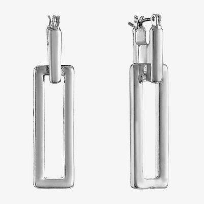Liz Claiborne Womens Square Hypoallergenic Drop Earrings