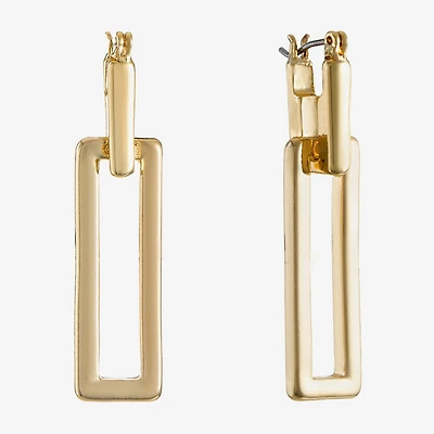 Liz Claiborne Womens Square Hypoallergenic Drop Earrings