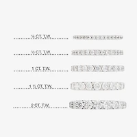 1 CT.T.W. Lab-Grown Diamond Wedding Band 10K or 14K Gold