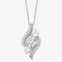 DiamonArt® 3-Stone Cubic Zirconia Pendant