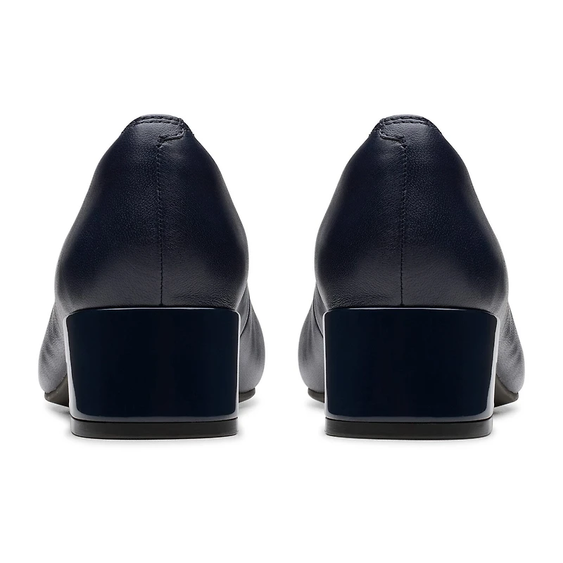 Clarks Iridessa May Womens Cap Closed Toe Block Heel Pumps