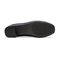 Clarks Iridessa May Womens Cap Closed Toe Block Heel Pumps