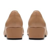 Clarks Iridessa May Womens Cap Closed Toe Block Heel Pumps