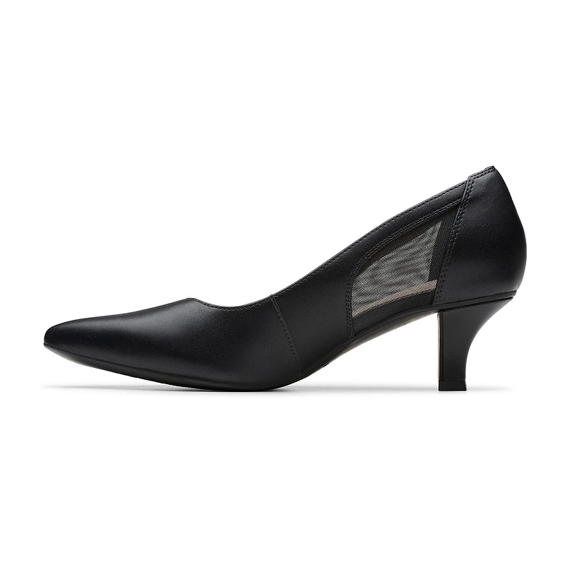 Clarks Kepley Cora Womens Pointed Closed Toe Flared Heel Pumps