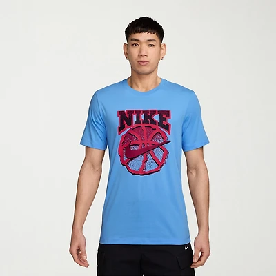 Nike Mens Crew Neck Short Sleeve Regular Fit Graphic T-Shirt