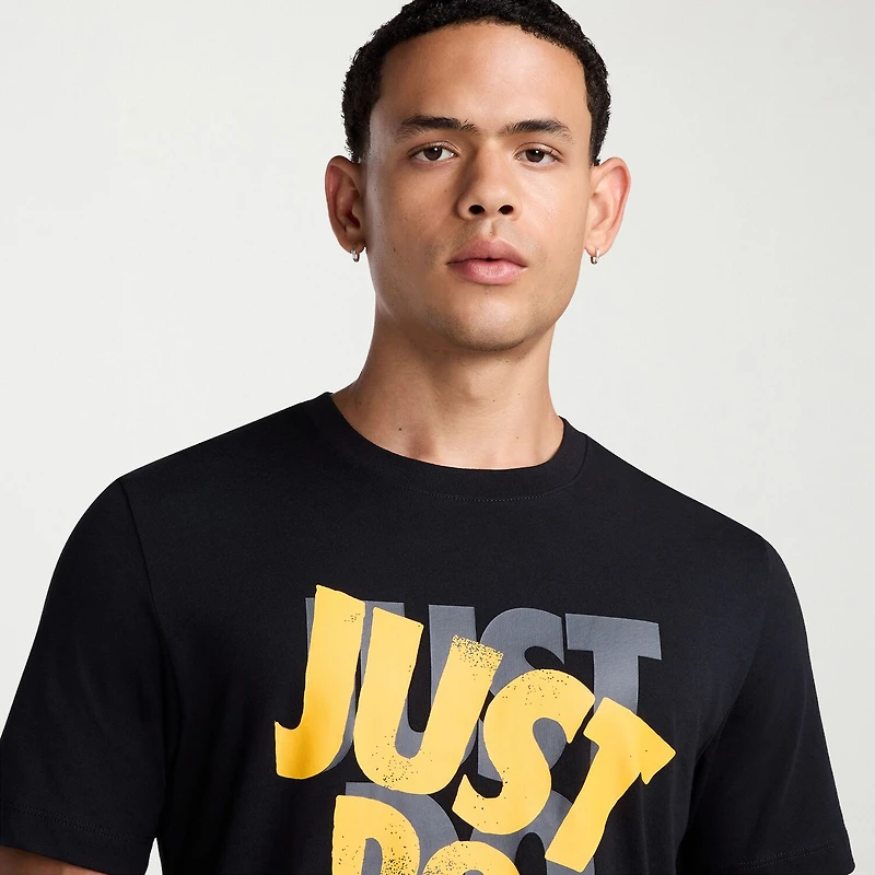 Nike Just Do It Mens Crew Neck Short Sleeve Regular Fit Graphic T-Shirt