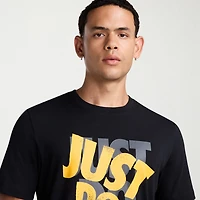 Nike Just Do It Mens Crew Neck Short Sleeve Regular Fit Graphic T-Shirt