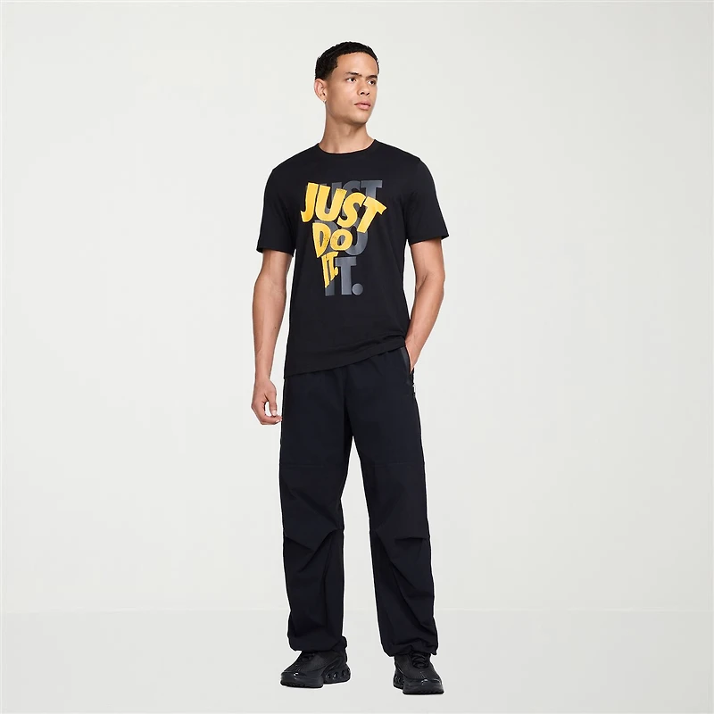 Nike Just Do It Mens Crew Neck Short Sleeve Regular Fit Graphic T-Shirt