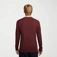 Nike Sportswear Club Mens Crew Neck Long Sleeve Quick Dry Active T-Shirt