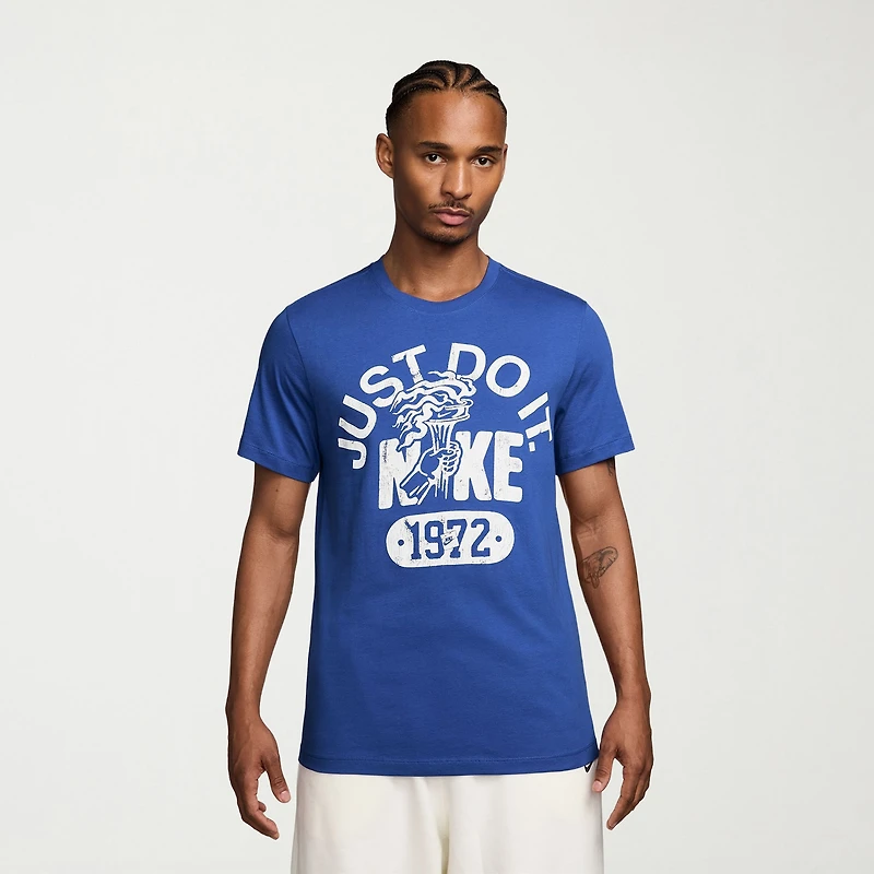Nike Just Do It Mens Crew Neck Short Sleeve Regular Fit Graphic T-Shirt