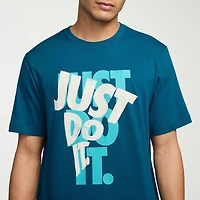 Nike Just Do It Mens Crew Neck Short Sleeve Regular Fit Graphic T-Shirt
