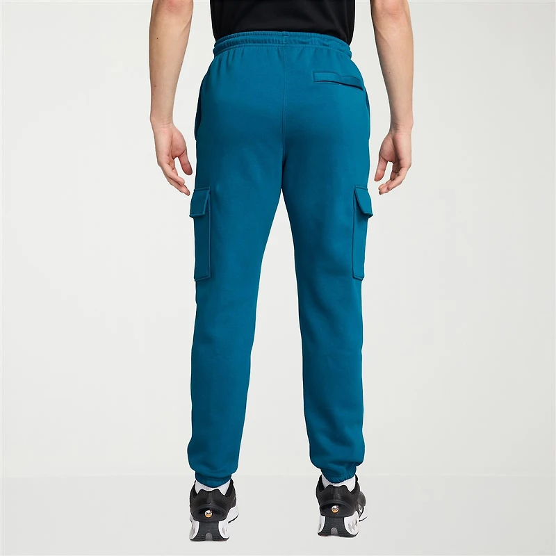 Nike Fleece Mens Cuffed Mid Rise Regular Fit Active Cargo Pant