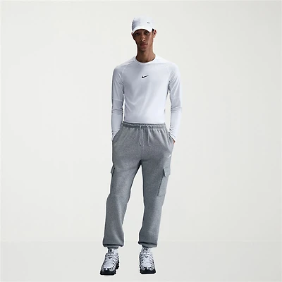 Nike Fleece Mens Cuffed Mid Rise Regular Fit Active Cargo Pant