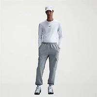 Nike Fleece Mens Cuffed Mid Rise Regular Fit Active Cargo Pant
