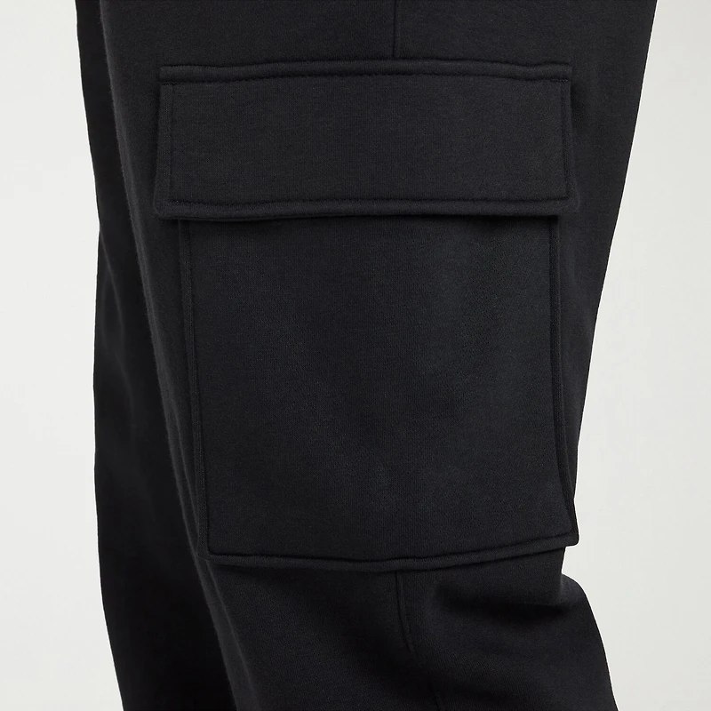 Nike Fleece Mens Cuffed Mid Rise Regular Fit Active Cargo Pant