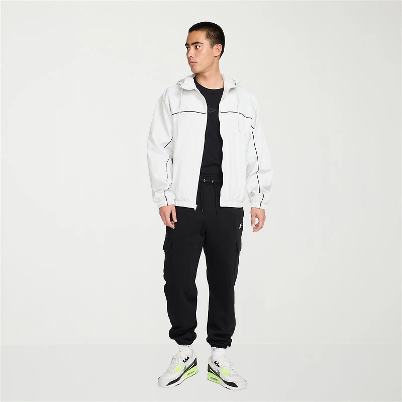 Nike Fleece Mens Cuffed Mid Rise Regular Fit Active Cargo Pant