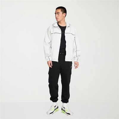 Nike Fleece Mens Cuffed Mid Rise Regular Fit Active Cargo Pant