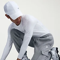 Nike Fleece Mens Cuffed Mid Rise Regular Fit Active Cargo Pant