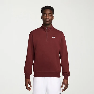 Nike Fleece Mens Mock Neck Long Sleeve Sweatshirt