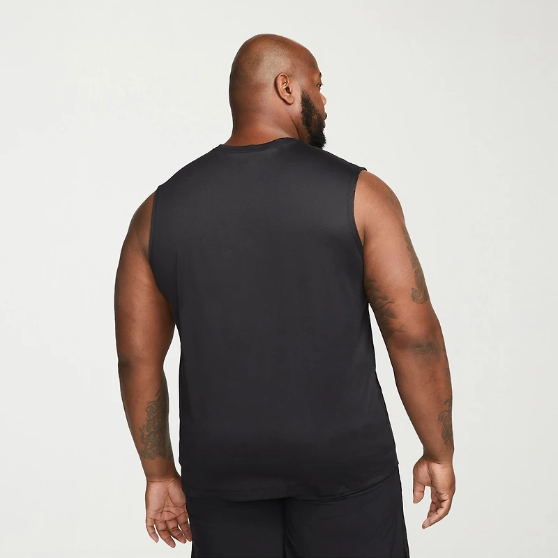 Nike Mens Crew Neck Sleeveless Big and Tall Muscle T-Shirt