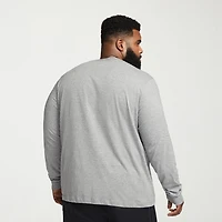 Nike Club Mens Crew Neck Long Sleeve Quick Dry Active Big and Tall T-Shirt