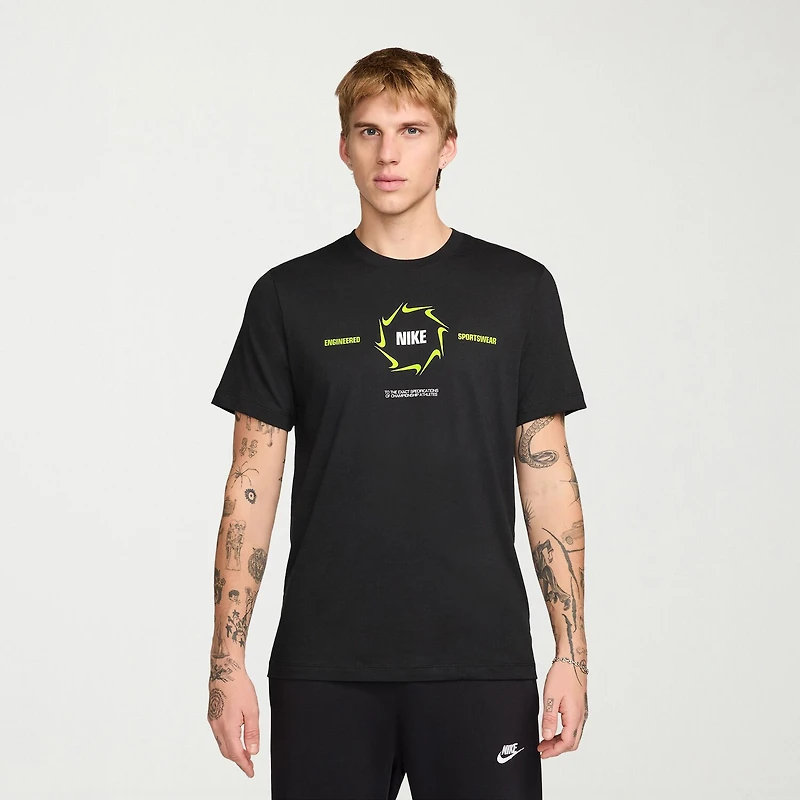 Nike Mens Crew Neck Short Sleeve Regular Fit Big and Tall Graphic T-Shirt