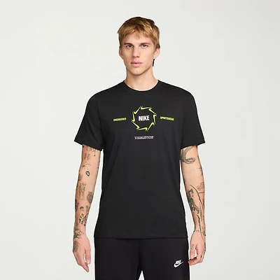 Nike Mens Crew Neck Short Sleeve Regular Fit Big and Tall Graphic T-Shirt