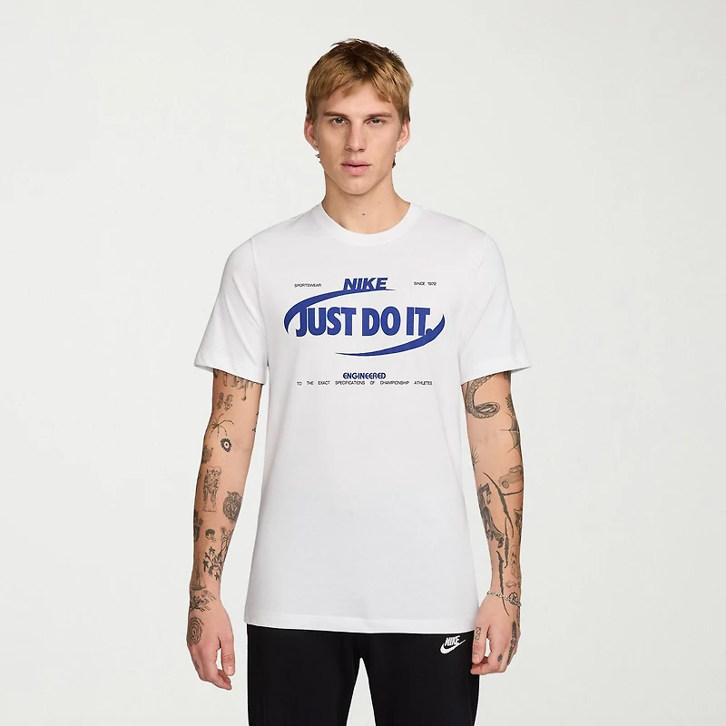 Nike Just Do It Mens Crew Neck Short Sleeve Regular Fit Big and Tall Graphic T-Shirt