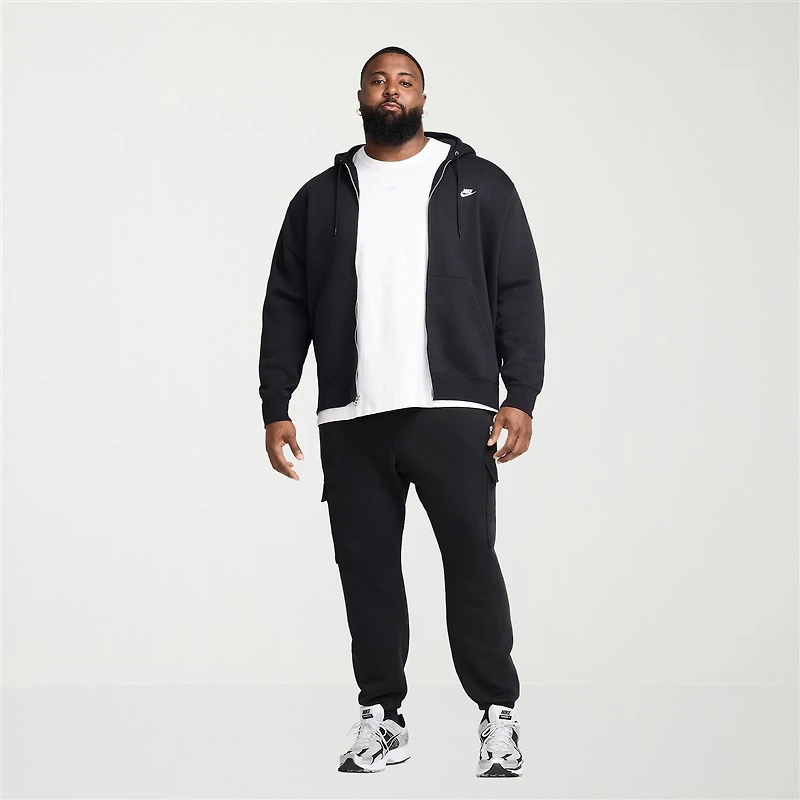Nike Mens Long Sleeve Fleece Zipper Active Big and Tall Hoodie