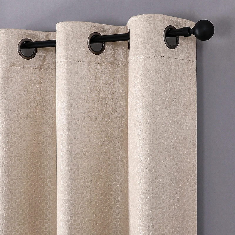 Rhys Grommet Top Blackout Set of 2 Curtain Panel