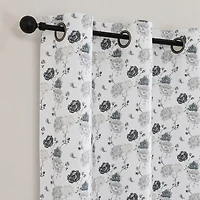 Odwin Printed Grommet Top Blackout Set of 2 Curtain Panel