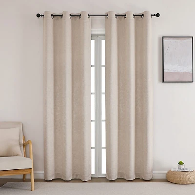 Bard Grommet Top Blackout Set of 2 Curtain Panel