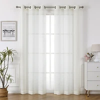 Hoboken Grommet Top Sheer Set of 2 Curtain Panel