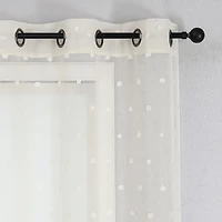 Angel Grommet Top Sheer Set of 2 Curtain Panel