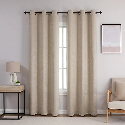Cambrie Grommet Top Blackout Set of 2 Curtain Panel