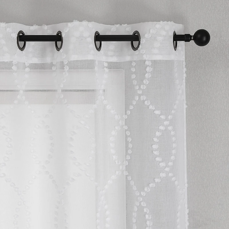 Blake Grommet Top Sheer Set of 2 Curtain Panel