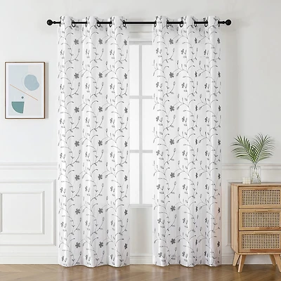 Harlow Grommet Top Light-Filtering Set of 2 Curtain Panel