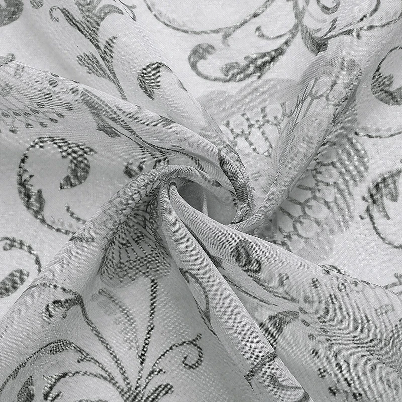 Toronto Printed Grommet Top Sheer Set of 2 Curtain Panel